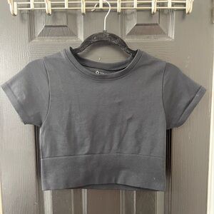 AERIE SEAMLESS CROPPED SHIRT